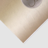 Gold Shine Golden Elegant Monogram Letter Initiaal Tissuepapier (Detail)