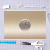 Gold Shine Golden Elegant Monogram Letter Initiaal Tissuepapier (Craft)