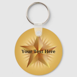 Gold Shining Star-Sleutelhanger Sleutelhanger