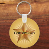 Gold Shining Star-Sleutelhanger Sleutelhanger (Voorkant)