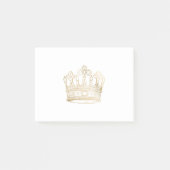 Gold Shiny Crown Post-it® Notes (Voorkant)