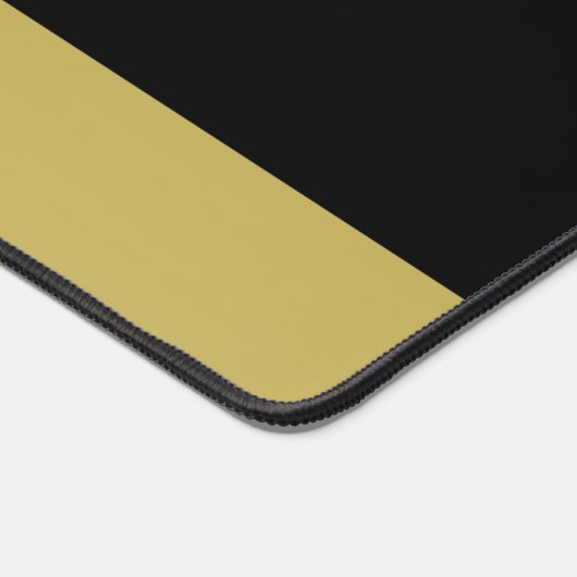 Gold Shiny Dog Paw op Black Pet Grooming Service Bureaumat (Hoek)