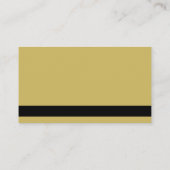 Gold Shiny Dog Paw op Black Pet Grooming Service Visitekaartje (Achterkant)