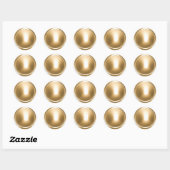 Gold Shiny Envelope Seal Ronde Sticker (Vel)