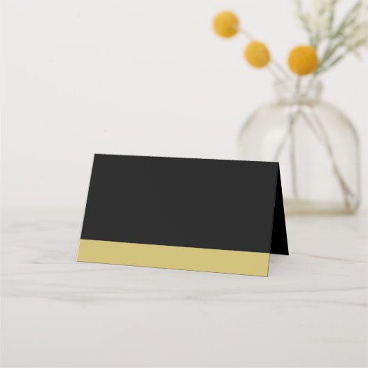 Gold Shiny Flower Palm Leaves op zwart Afsprakenkaart (Achterkant)