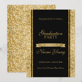 Gold Shiny Glitter Kaart