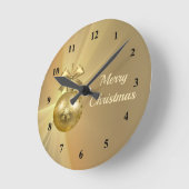  Gold Shiny Kerstmis - Grafisch Ronde Klok (Hoek)