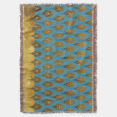 Gold Shiny Princess Mermaid Glitter Scales Deken (Voorkant Verticaal)