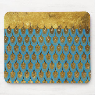 Gold Shiny Princess Mermaid Glitter Scales Muismat