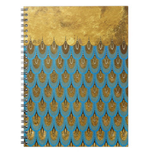 Gold Shiny Princess Mermaid Glitter Scales Notitieboek