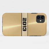 Gold Shiny Stainless Steel Metal 9 Case-Mate iPhone Case (Achterkant (horizontaal))