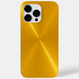 Gold Shiny Stainless Steel Metal Case-Mate iPhone 14 Pro Max Hoesje