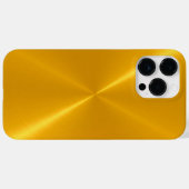 Gold Shiny Stainless Steel Metal Case-Mate iPhone Case (Achterkant (horizontaal))