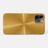 Gold Shiny Stainless Steel Metal Case-Mate iPhone Case (Achterkant (horizontaal))