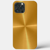 Gold Shiny Stainless Steel Metal Case-Mate iPhone Case (Achterkant)