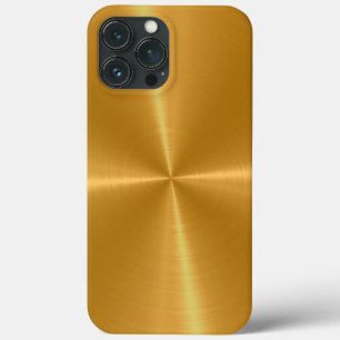 Gold Shiny Stainless Steel Metal Case-Mate iPhone Case