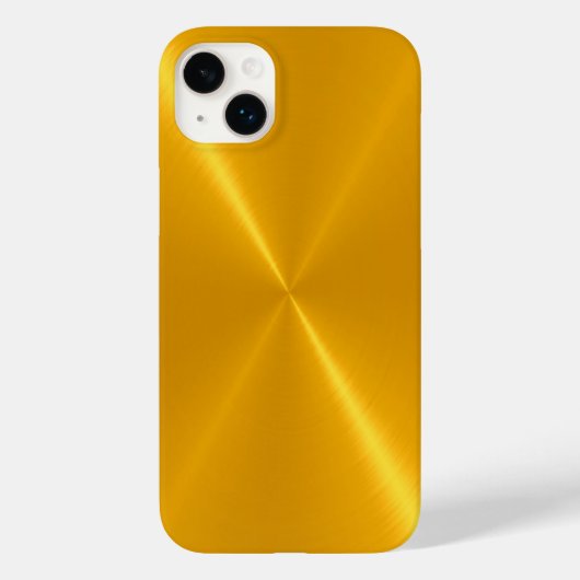 Gold Shiny Stainless Steel Metal Case-Mate iPhone Case (Achterkant)