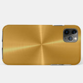 Gold Shiny Stainless Steel Metal Case-Mate iPhone Case (Achterkant (horizontaal))
