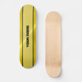 Gold Shiny Stainless Steel Metal Persoonlijk Skateboard (Voorkant)