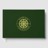 Gold Ship Wheel Helm Gastenboek (Voorkant)