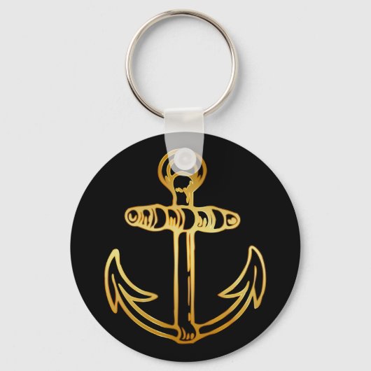 GOLD SHIPS ANCHOR SLEUTELHANGER (Voorkant)
