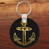 GOLD SHIPS ANCHOR SLEUTELHANGER (Voorkant)
