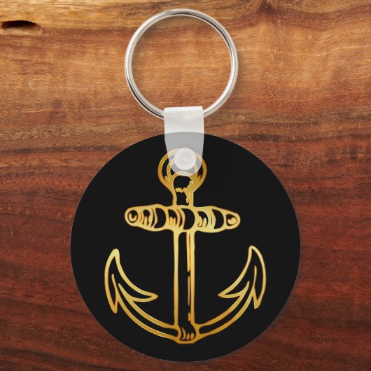 GOLD SHIPS ANCHOR SLEUTELHANGER (Voorkant)