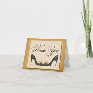  Gold Shoes Hartelijk dank Bedankkaart