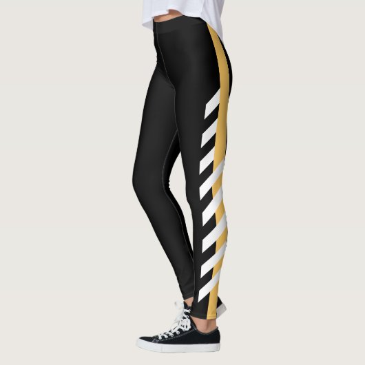 Gold Side Stripe Leggings (Links)