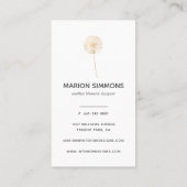 Gold Signature Dandelion Visitekaartje (Achterkant)