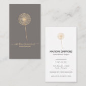 Gold Signature Dandelion Visitekaartje (Voorkant / Achterkant)