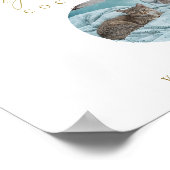 Gold Signature Drink Sign Pet Photo Wedding Poster (Hoek)