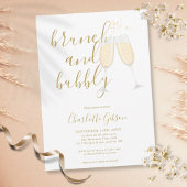 Gold Signature Script Brunch Bubble Vrijgezellenfe Kaart