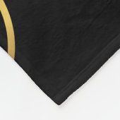 Gold Silhouette Kokopelli Fleece Blanket (Hoek)