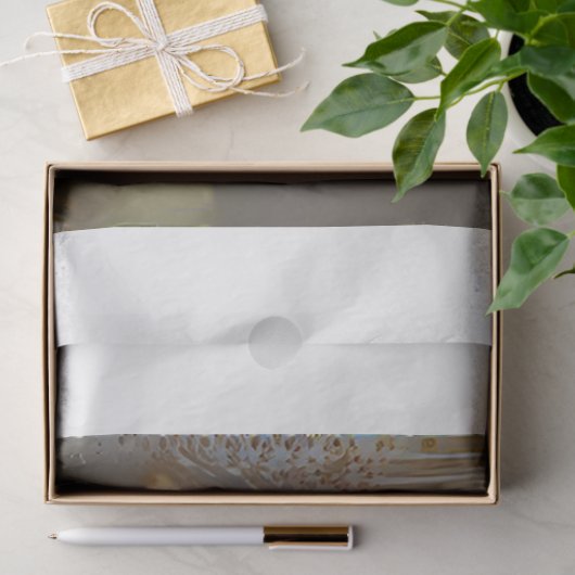 Gold Silk Moderne Roos Art Dream Tissuepapier (Geschenk)