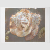 Gold Silk Moderne Roos Art Dream Tissuepapier (Voorkant)