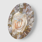 Gold Silk Popular Unieke Roos Art Dream Grote Klok (Hoek)