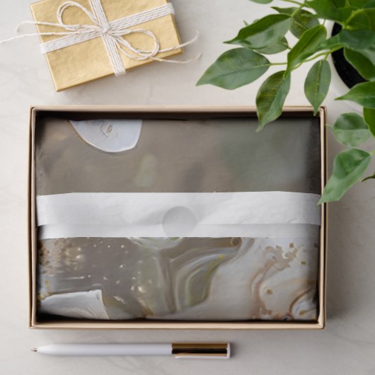 Gold Silk Roos Art Dream Tissuepapier (Geschenk)