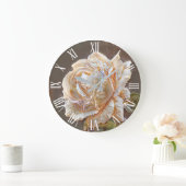 Gold Silk Unique Roos Art Dream Grote Klok (Huis)