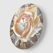 Gold Silk Unique Roos Art Dream Grote Klok (Hoek)