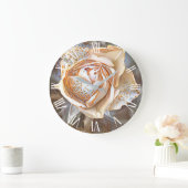 Gold Silk Unique Roos Art Dream Grote Klok (Huis)