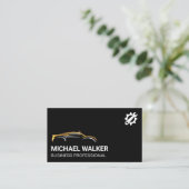 Gold Silver Auto Logo | Tandwielmoersleutel Visitekaartje (Staand voorkant)