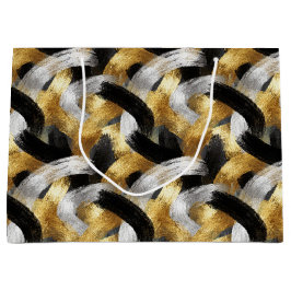 Gold Silver Black Christmas Celebration Groot Cadeauzakje