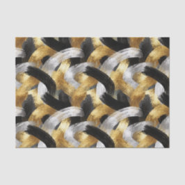 Gold Silver Black Christmas Celebration Tissuepapier