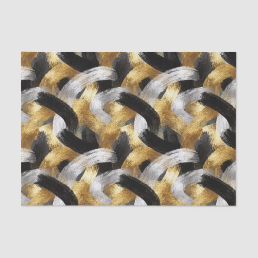 Gold Silver Black Christmas Celebration Tissuepapier (Voorkant)