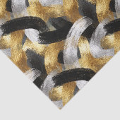 Gold Silver Black Christmas Celebration Tissuepapier (Detail)