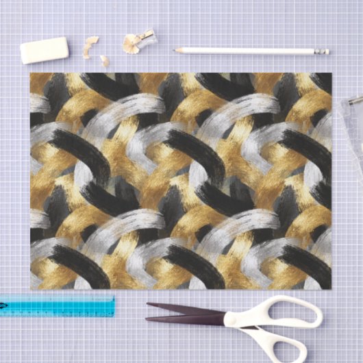 Gold Silver Black Christmas Celebration Tissuepapier (Craft)