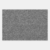 Gold Silver Black Glitter Inpakpapier Vel (Voorkant 2)