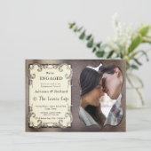 Gold-Silver-Brass  Verloving Kaart (Staand voorkant)