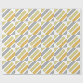 Gold Silver Bronze Metal Hues Geometric Cadeaupapier (Vlak)